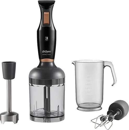 Arzum-Ar1108-Smarty-Neo-900-W-Seti-Z Arzum Ar1108-S Smarty Neo El Blender Seti̇ - Si̇yah - Görsel 1
