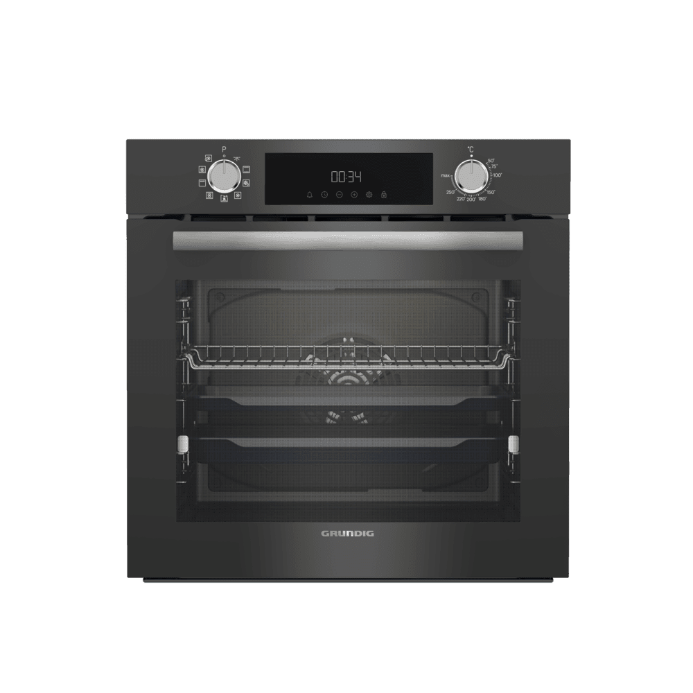 Gebm-12302Zg-Grundig-Ankastre-Zara-Gre-828604 Gebm 12302Zg Grundig Ankastre Zara Grey Cam Fırın - Görsel 1