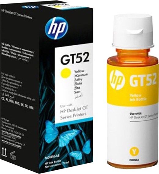 Hp Gt52 Sarı Yazıcı Mürekkebi - M0H56Ae-Hp Kktc