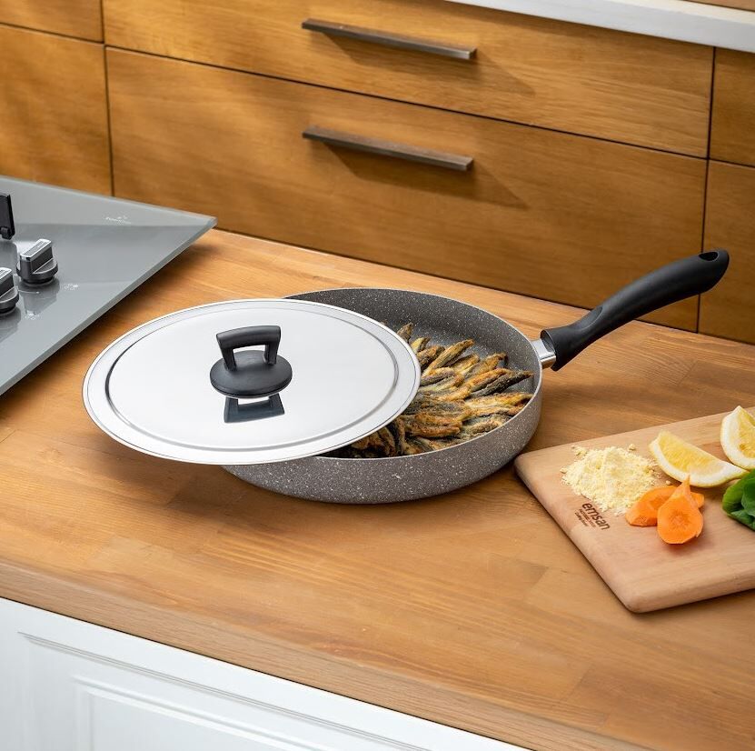 Emsan Rosa Granit Balık Tavası, 30 Cm - Görsel 1