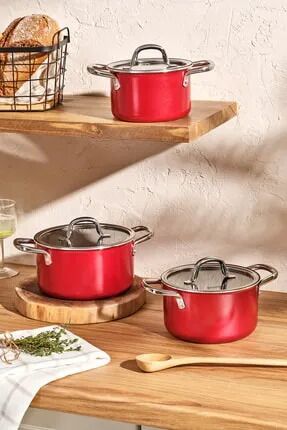 60015012779 Ems Master Class 6 Prç Midi Tnc Set Kır - Görsel 1