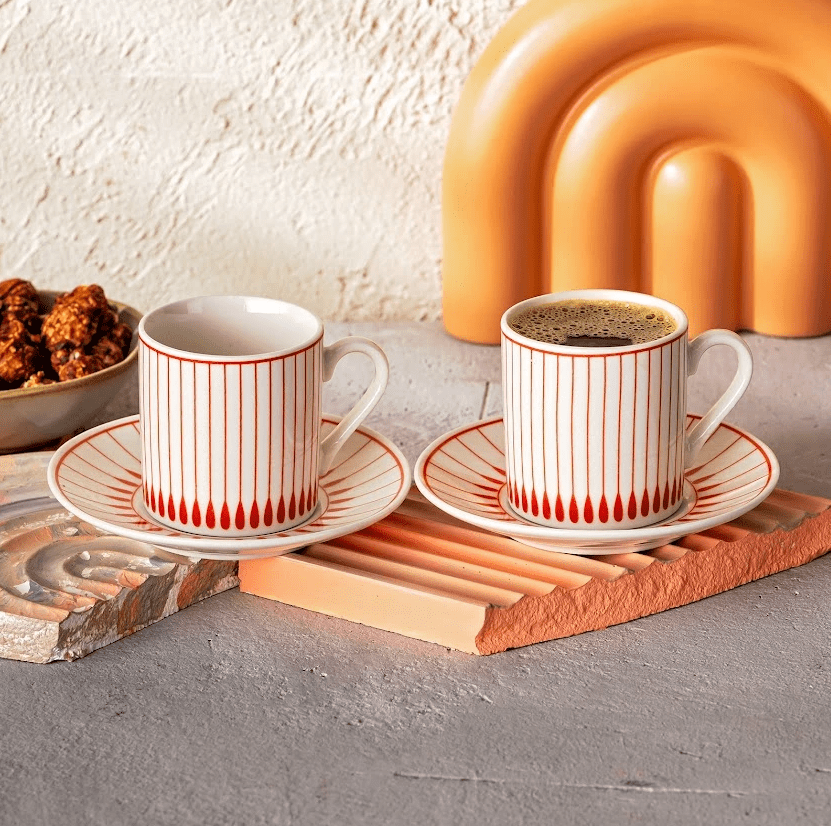 Emsan Benedıct New Bone 2 Kişilik Kahve Fincanı - Görsel 1