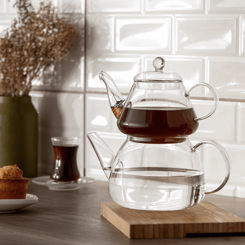 60015013533 Emsan Lıa Borosilikat Mını Çaydanlık, - - Görsel 1