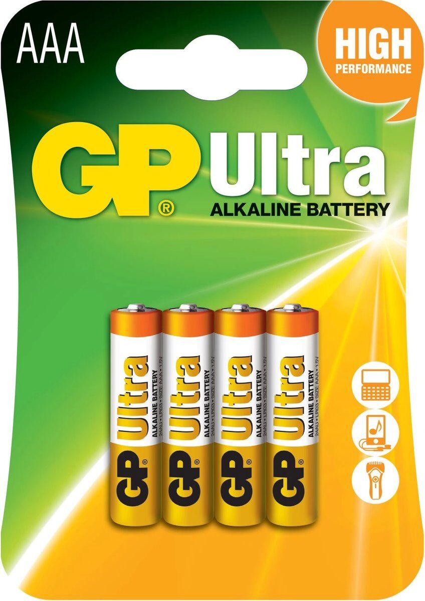 Kalem Pi̇l İnce Aaa Gp Gp24Au Ultra Alkaline 1.5 Volt Kktc