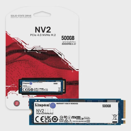 7166697354_1 Kingston Ssd Nv2 Nvme M.2 2280 Pcie 4.0 500 Tb - Görsel 1