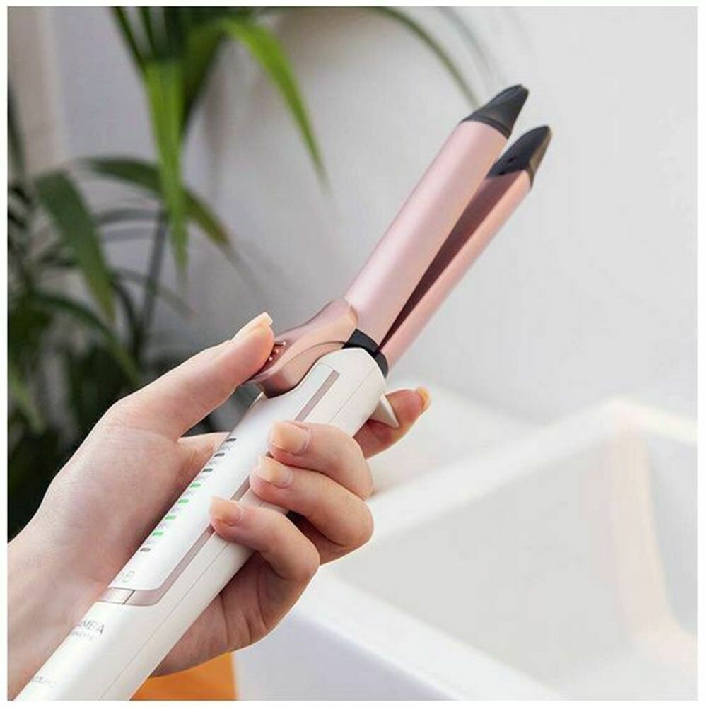 Saç Düzleştirici &Amp;Amp; Bukle Yapıcı Cecotec Bamba Ritualcare 1000 Hidraprotect 2'Si 1 Arada 04246 Pembe/Beyaz