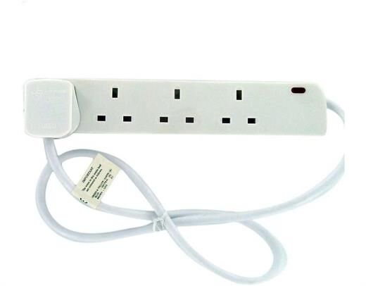 Omega 21641 4'Lü 1 Metre Neon Uzatma Kablosu - Uzatma Çoğaltici Pri̇...-Omega Kktc