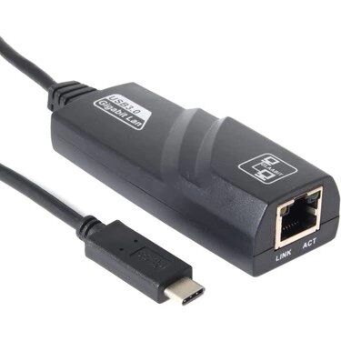 Aksesuar Usb-C Type-C 3.1 To 10/100/1000 Gıgabıt Rj45 Cevırıcı Kktc