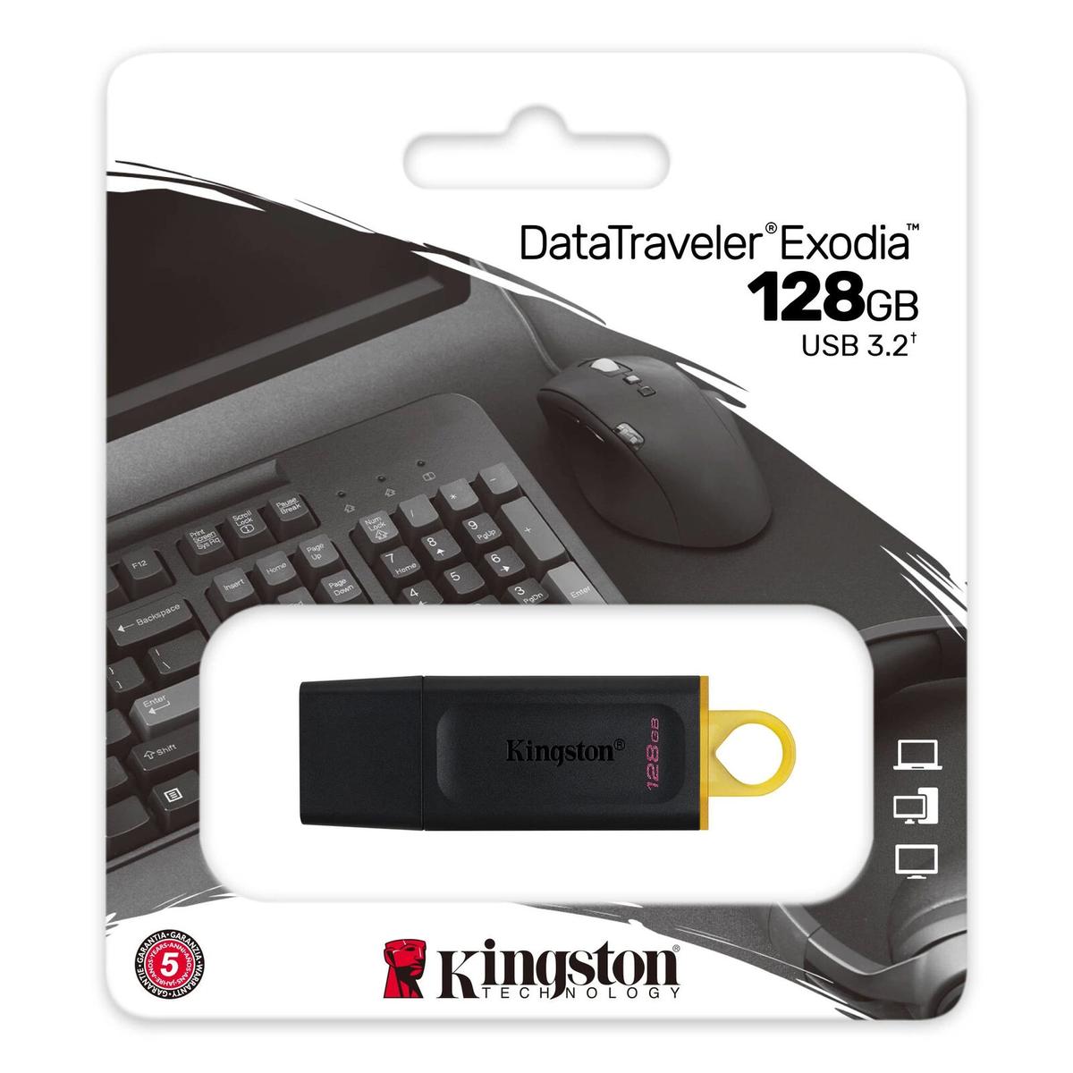 Usb Bellek Kingston 128Gb Usb 3.2 Gen1 Data Traveler Dtx/128Gb Kktc