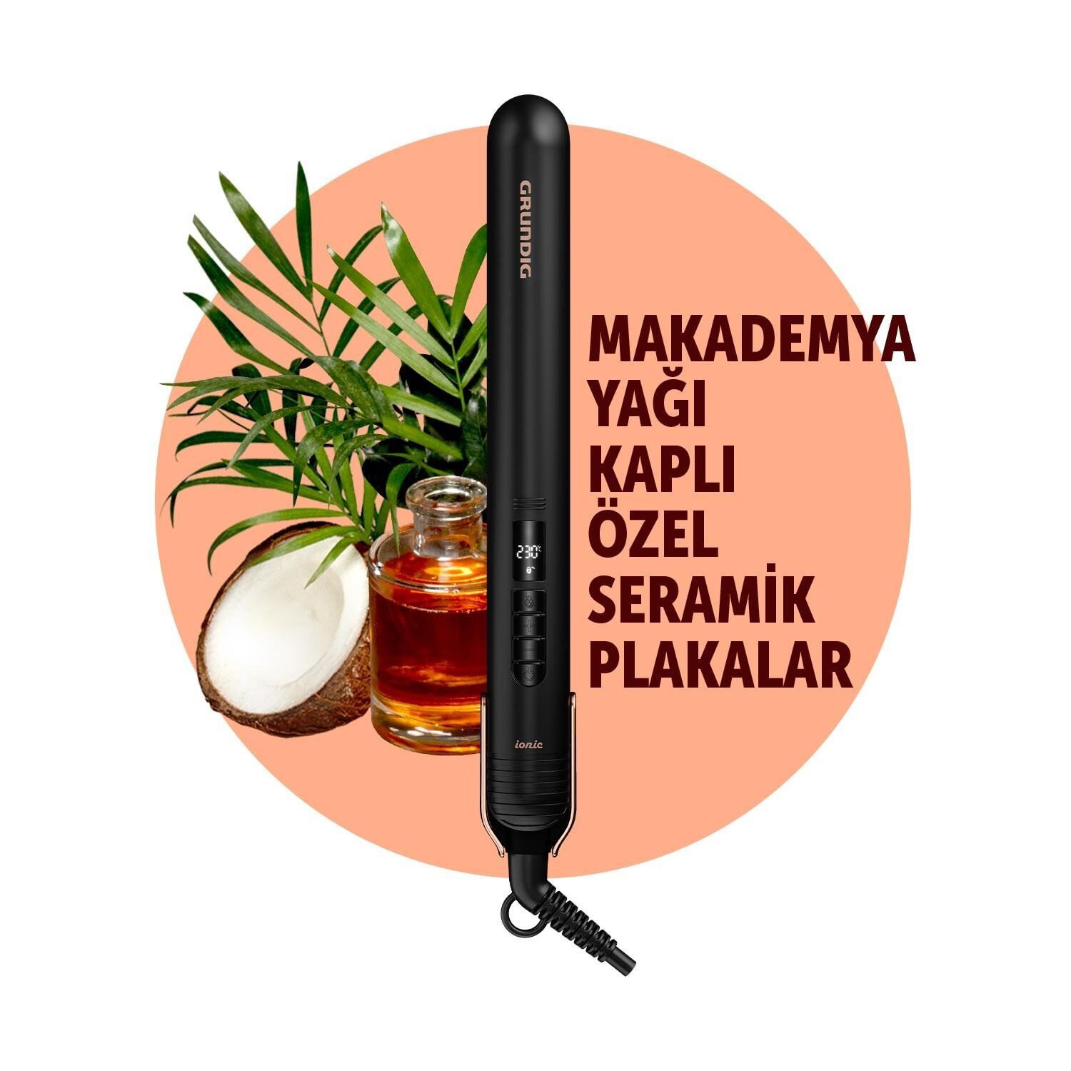 Hs 7030 Grundig Naturashine Serisi Saç Düzleştirici - Görsel 1