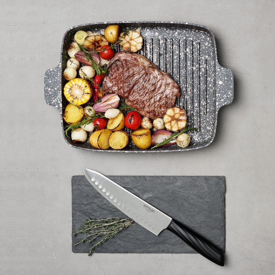 Emsan Perge Döküm 30X25 Cm Izgara Tava