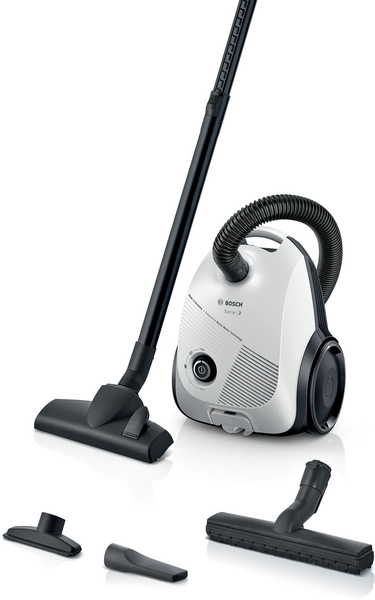 Bosch Bgls2Wh1H Serisi 2 Toz Torbalı Elektrikli Süpürge 600Watt Beyaz Air Clean 2 Filtre - Görsel 1
