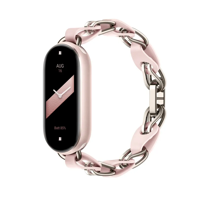 Xiaomi Akıllı Bileklik 8/9 Zincir Kayış Mystic Rose-Λουράκι Xiaomi Smart Band 8/9 Chain Strap Mystic Rose-Xiaomi-Kktc