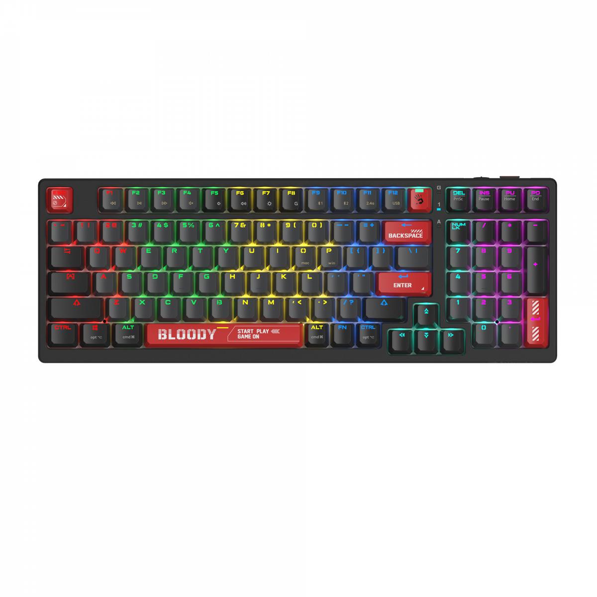 Bloody Ws98 Bloody Black-Bmls Red Plus Switch Kktc