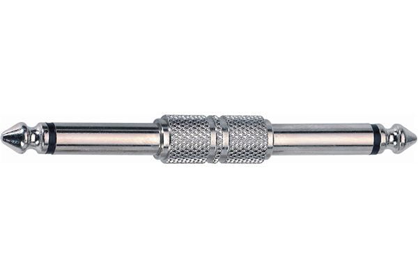 G122 Adaptor - Mono 6.3Mm Jack Plug To Mono 6.3Mm Jack Plug