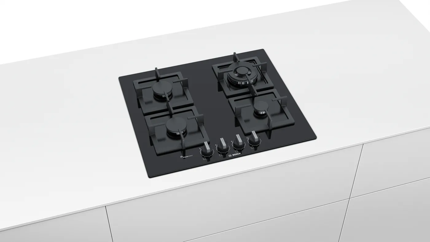 Bosch Seri 6 Gazlı Ocak 60 Cm Temperli Cam, Siyah Pph6A6B20 - Görsel 1