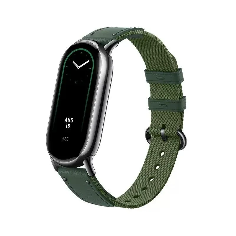 Xiaomi Akıllı Bant 8/9 Örgülü Kayış Yeşil-Λουράκι Xiaomi Smart Band 8/9 Braided Strap Green-Xiaomi-Kktc