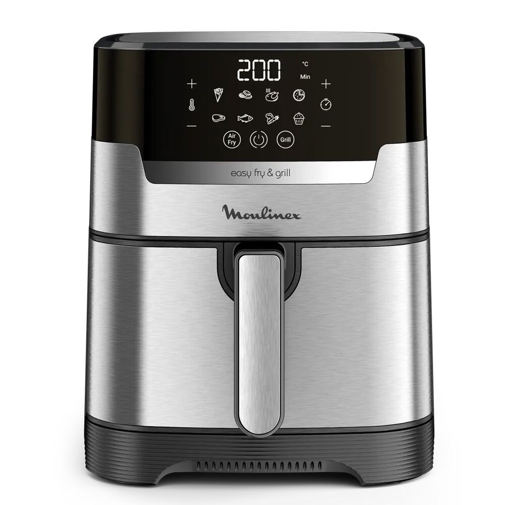 Hava Fritözü Moulinex Easy Fry &Amp;Amp; Grill Dijital Ez505D10 Siyah/Gümüş