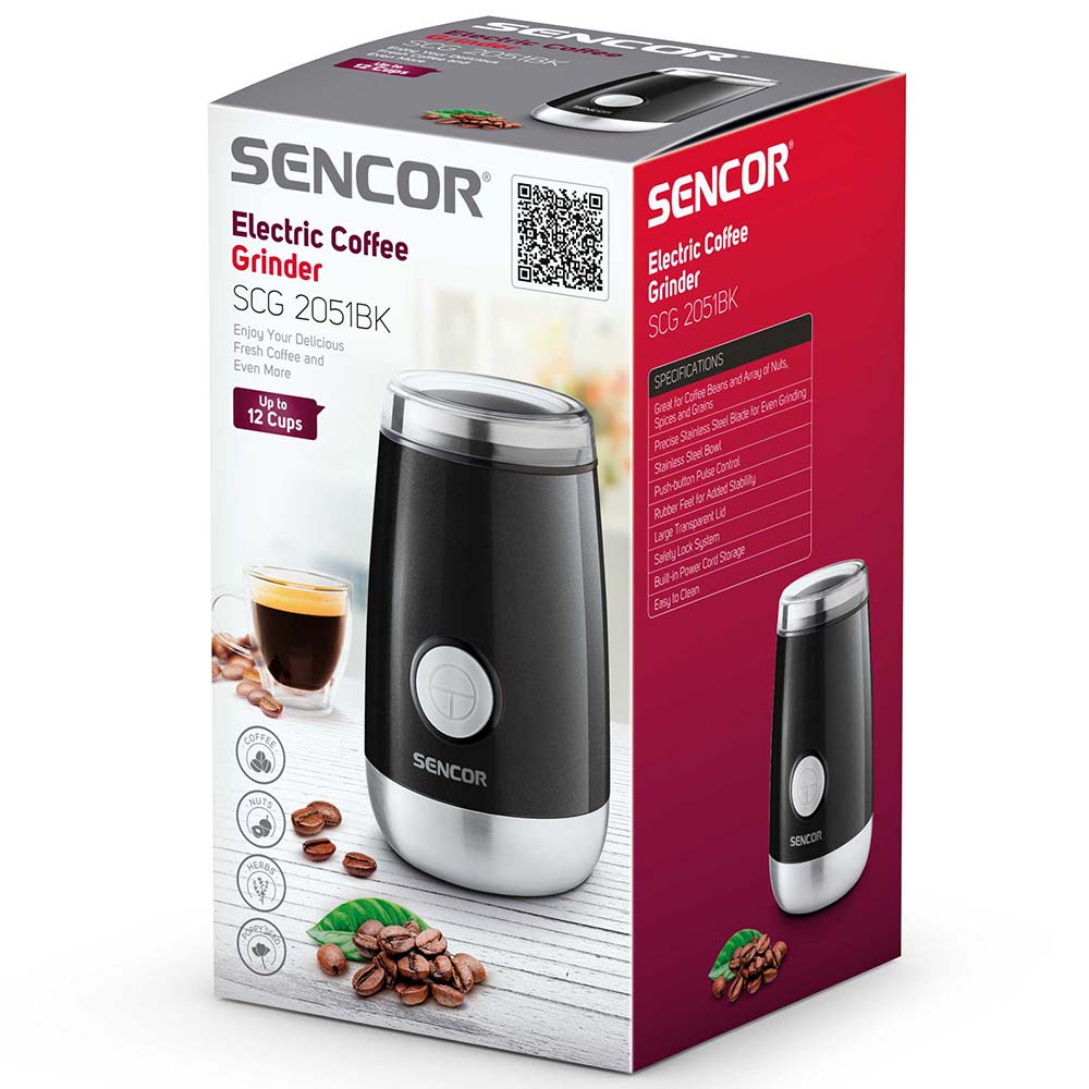 Kahve Ve Baharat Öğütücü Sencor Scg 2051Bk Siyah