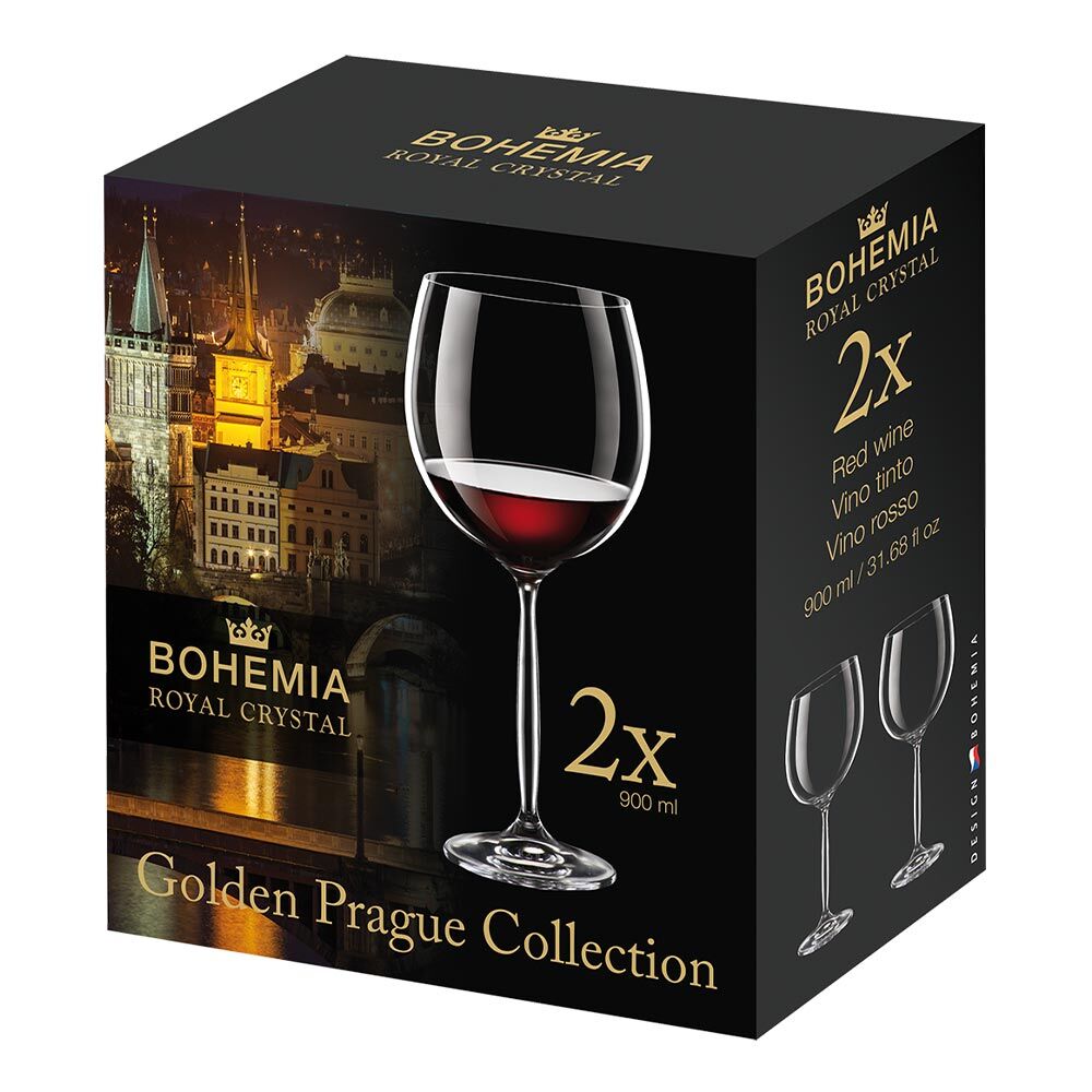 Kristal Şarap Bardağı Royal Crystal Bohemia 2Adet2 Vena (2'Li Takım) 30123