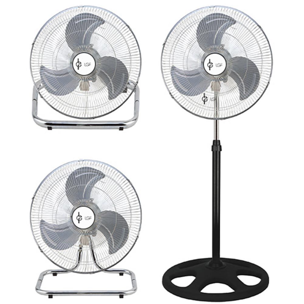 Zemin/Duvar Fanı 18&Amp;Quot; Lgp Lam113553 Siyah/Gümüş