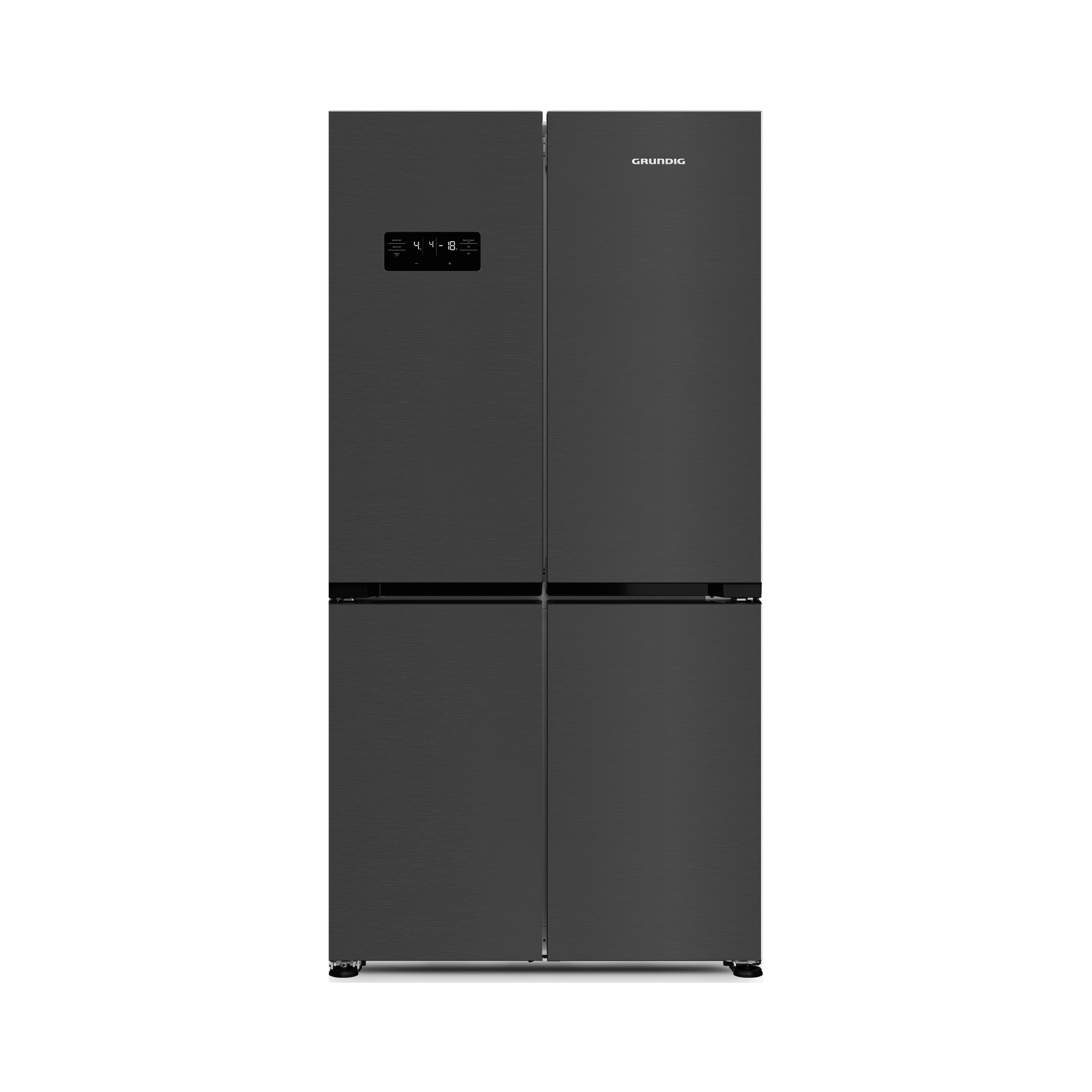 Gqnd 572 Di Grundig Gardırop Tipi Net 572Lt. Dark Inox Buzdolabı - Görsel 1