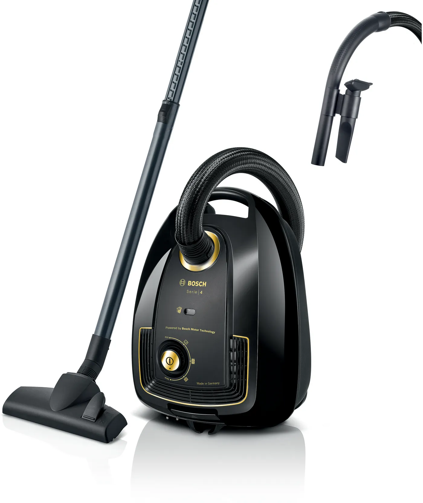 Bosch Seri 4 Torbalı Elektrikli Süpürge Siyah - Görsel 1