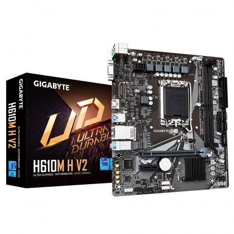 Anakart Gigabyte H610M-H V2 Ddr5 5600Mhz Hdmp Dp Dvi 1700P Kktc