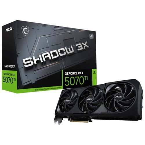 Ekran Karti Msi Rtx5070Ti Shadow X3 Oc 16Gb 256Bit Dx12 Gddr7 Kktc