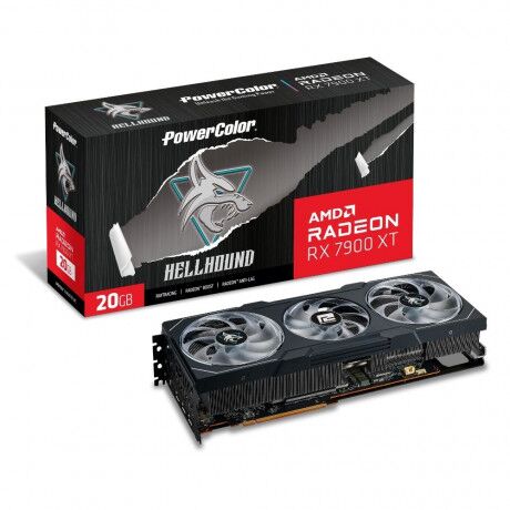 Ekran Karti Powercolor Hellhound Rx7900Xt 20G-L/Oc 20Gb Gddr6 320Bit Kktc