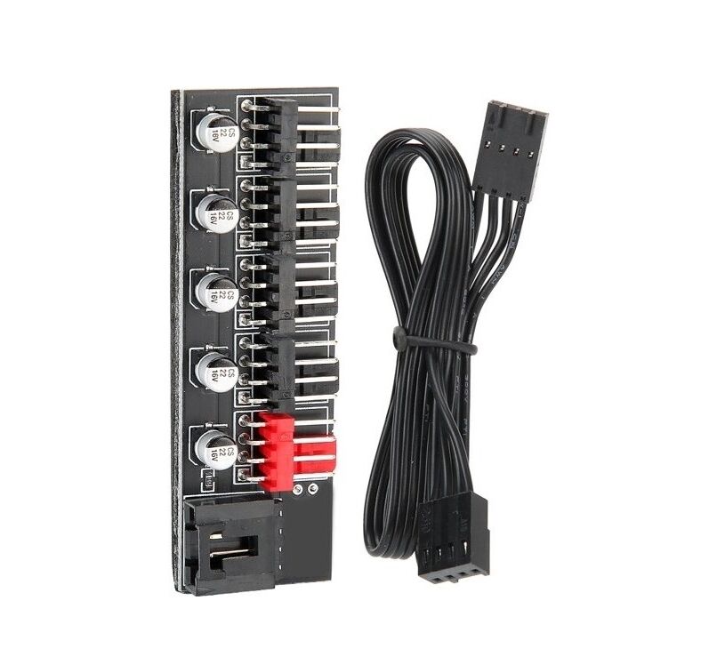 Fan Çoklayici 5 Port Y Pwm Splitter 4 Pin Hub Cpu Kablo Çoğaltici Kktc