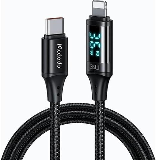 Kablo Mcdodo Ca-1030 1.2Mt Black Type-C To Lighning Kktc