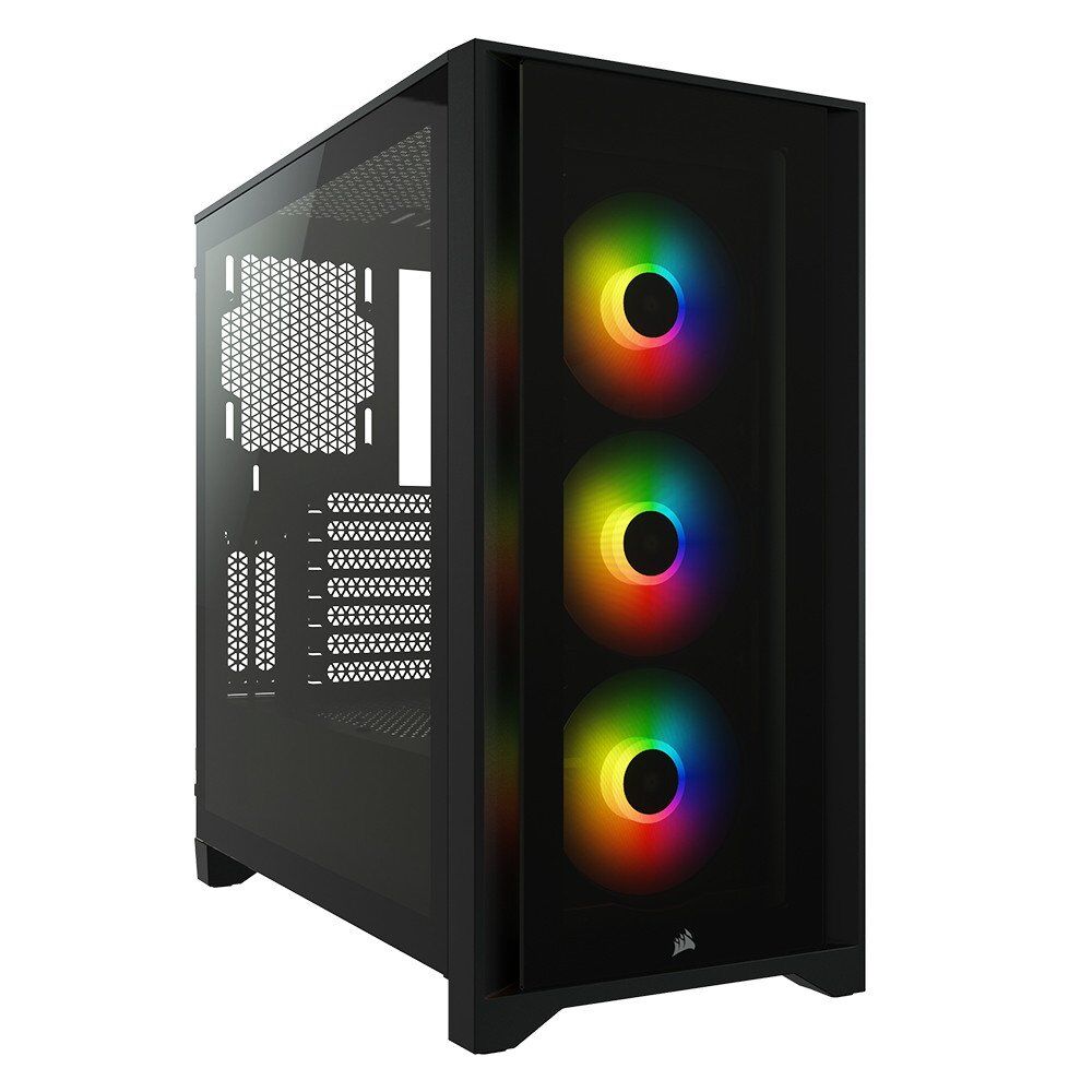 Kasa Corsair Cc-9011204-Ww Icue 4000X Rgb Black Gaming Kktc