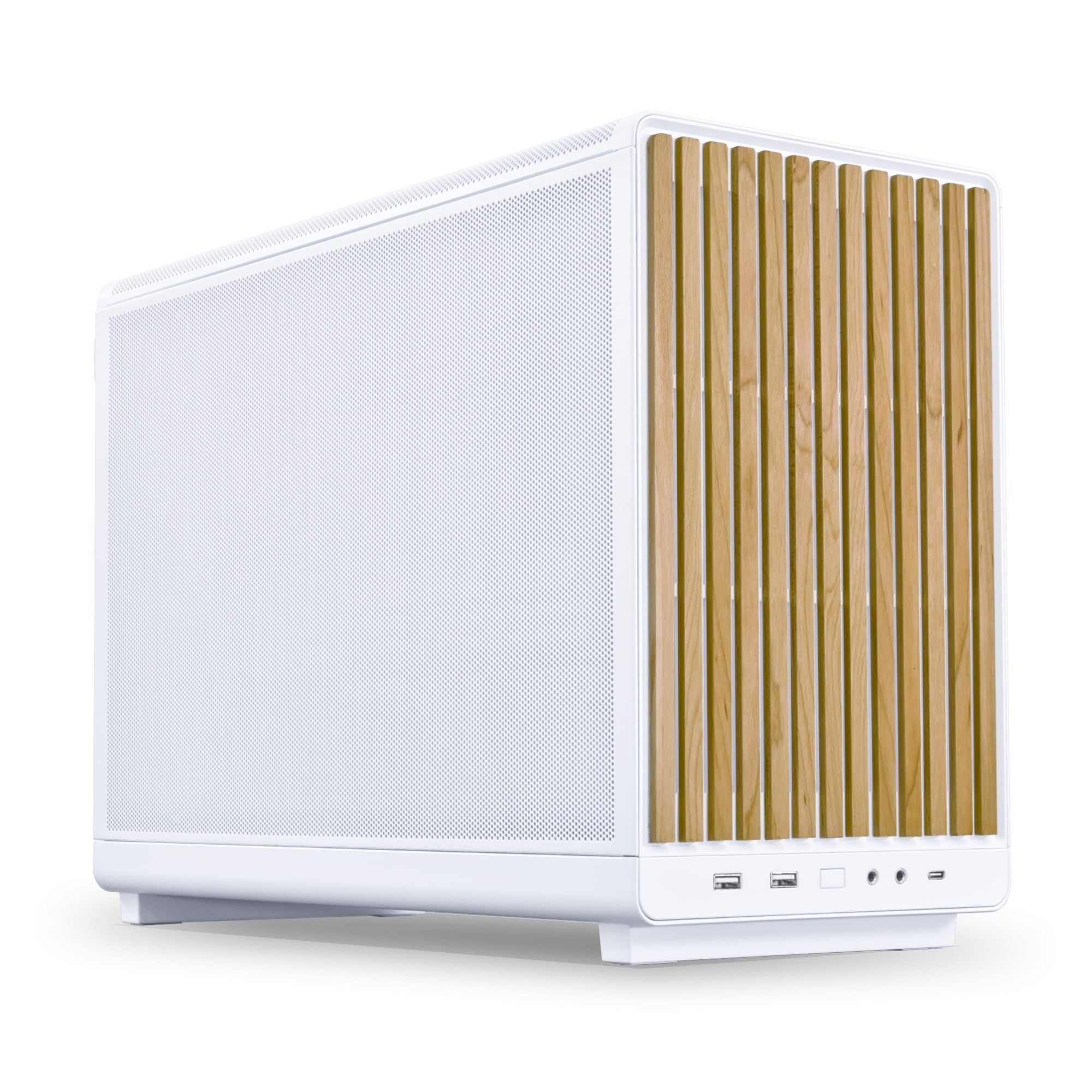 Kasa Li̇an Li̇ Dan Case A3 Beyaz Ahşap M-Atx Mi̇ni̇-Tower Kktc
