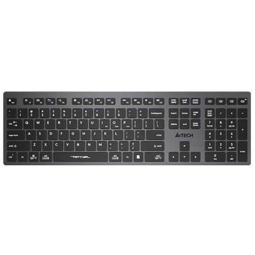 Klavye A4Tech Fbx50C Gri Bluetooth + 2.4G Fn-Mm-Şarjlı Klavye Tr Layou Kktc
