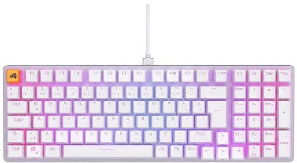 Klavye Glorious Gmmk2 Modüler Hotswap Mekanik Rgb Beyaz Tr Layout Kktc
