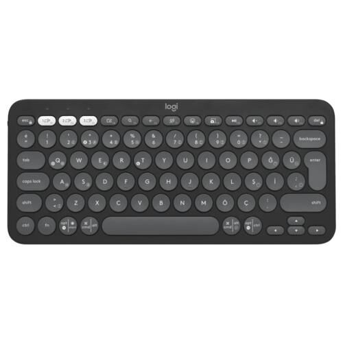 Klavye Logitech K380S Pebble 2 Bluetooth Grafit 920-011859 Tr Layout Kktc