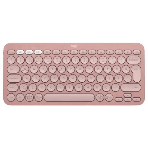 Klavye Logitech K380S Pebble 2 Bluetooth Pembe 920-011861 Tr Layout Kktc