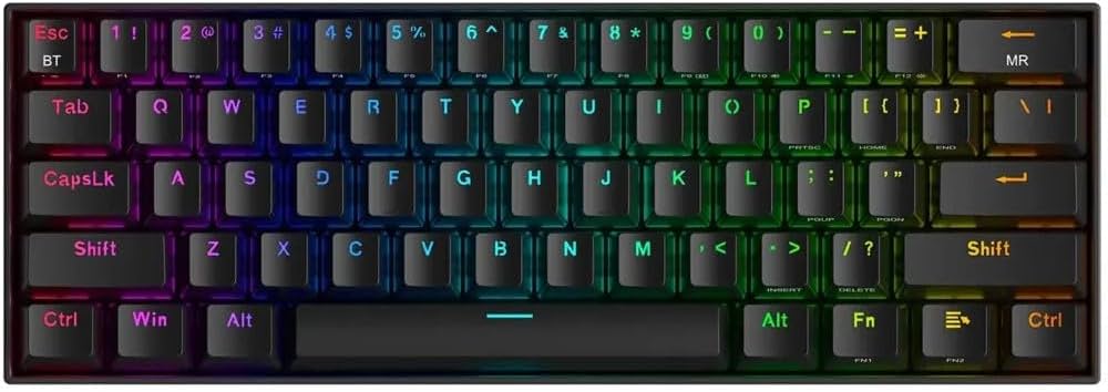 Klavye Redragon K530 Draconic Black Brown Switch Kablosuz Us Layout Kktc