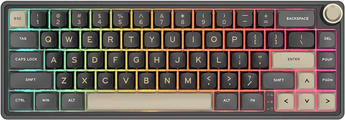 Klavye Royal Kludge R65 Phantom Chartreuse Switch Us Layout Kktc