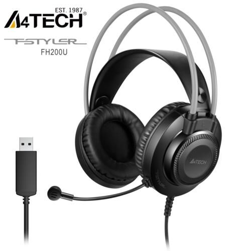 Kulaklik A4Tech Fh-200U Mikrofonlu Gri Usb Kktc