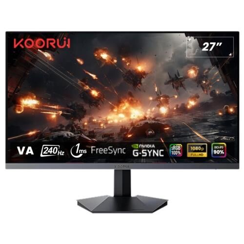 Monitor Koorui 27&Amp;Quot; Gn02 1Ms 240Hz Fhd Hdmi+Dp Gaming Kktc