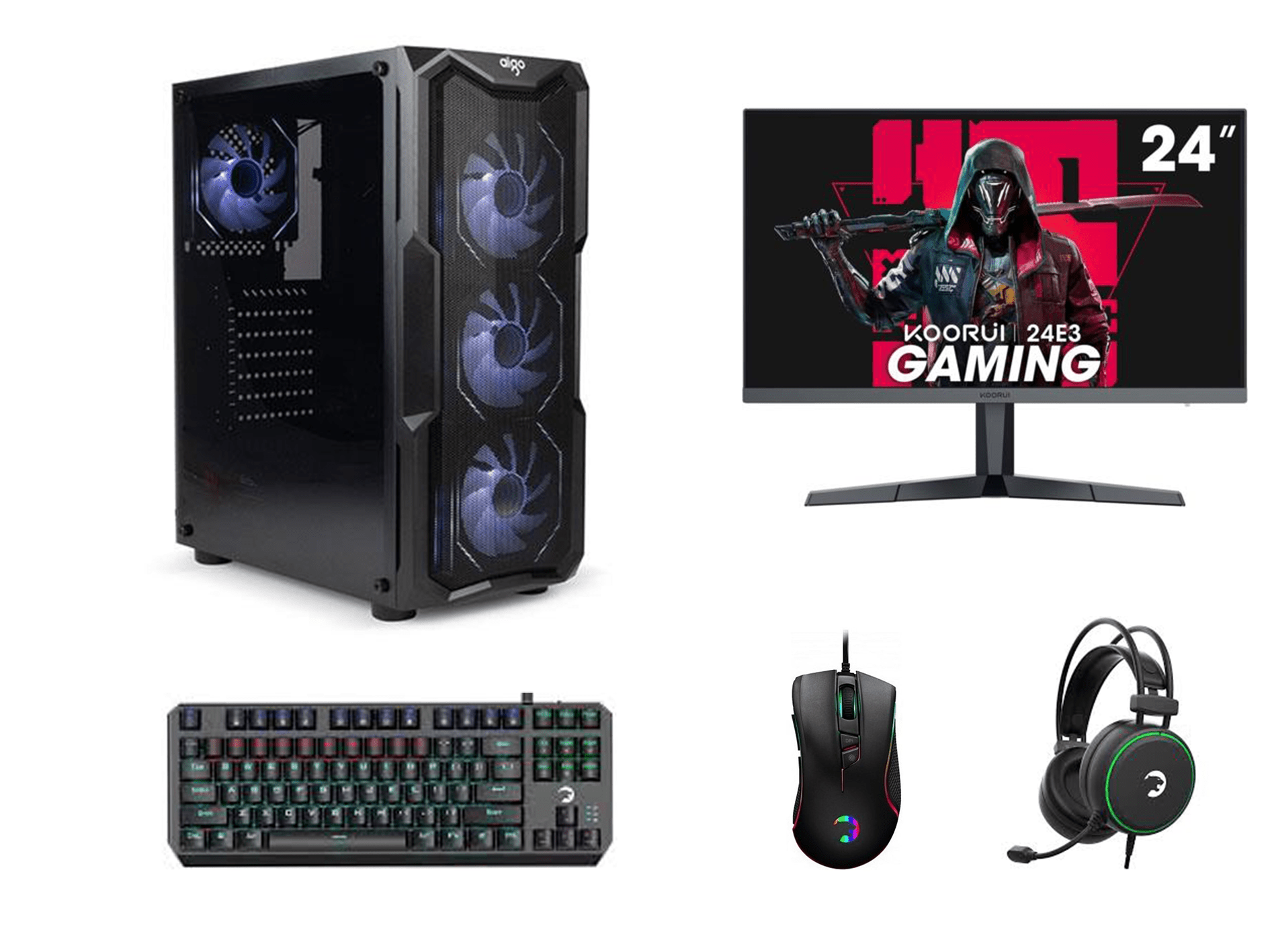 Pc Db1 I5-12400F/16Gb Ddr4 Ram/8Gb Rtx3050 Ekran Karti/1Tb Ssd/24&Amp;Quot; Kktc