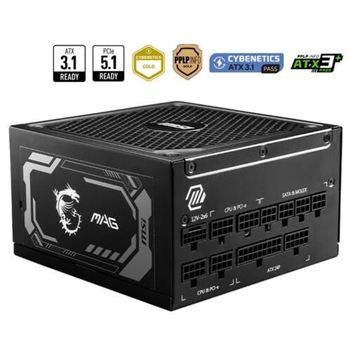 Power Supply Msi Mpg A1000Gl Pcie5 1000W 80+ Gold Full Modular Kktc