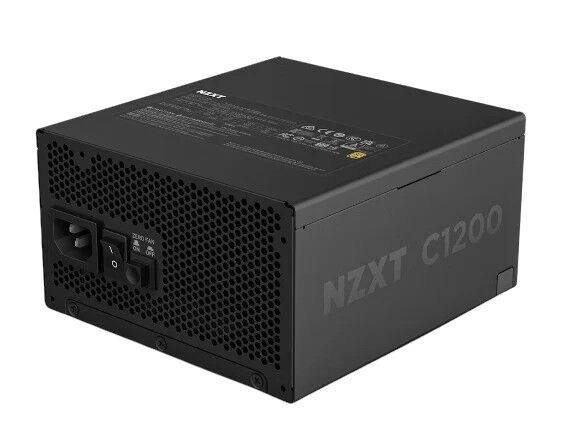 Power Supply Nzxt 1200W C1200 Black 80+ Gold Tam Modüler Pcie 5.0 Atx Kktc