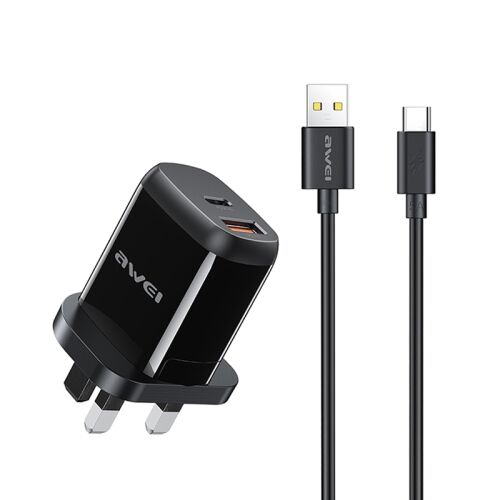 Şarh Ci̇hazi Awei Pd1 Qc3.0/Pd + Usb/Type-C Kktc