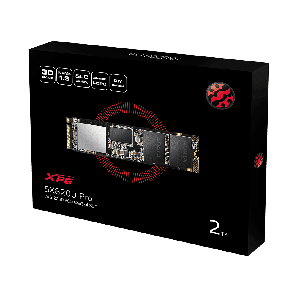 Ssd Xpg 2Tb Sx8200Pro M.2 Asx8200Pnp-2Ttc Nvme 3500/3000 Kktc