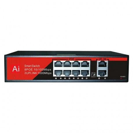 Switch Ezcool Ez-08Psf 8Xfe+2Xge Poe (120Watt) Kktc