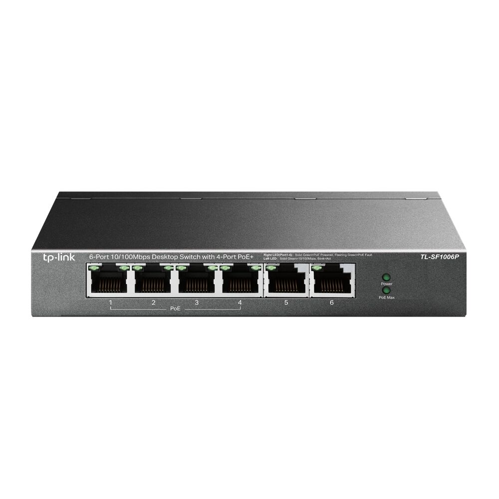 Switch Tp-Link Tl-Sf1006P 6 Port 4Xpoe+ 10/100 Kktc
