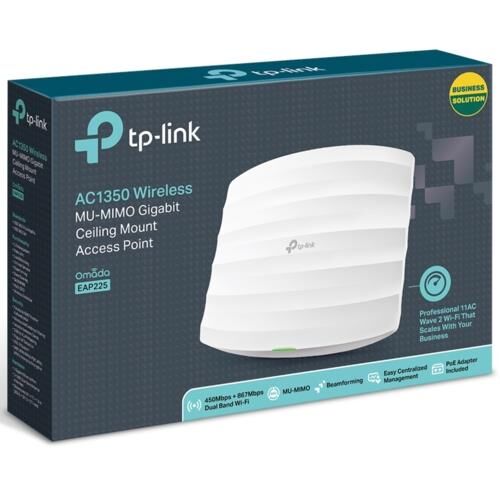 Tp-Link Omada Eap225 Outdoor Ac1350 Dual Band Tavan Tipi Kktc